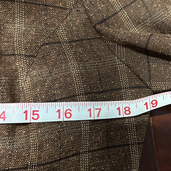 Jessica Howard Jacket Blazer Brown Tweed Plaid Zipped Size 10P - Picture 10 of 12